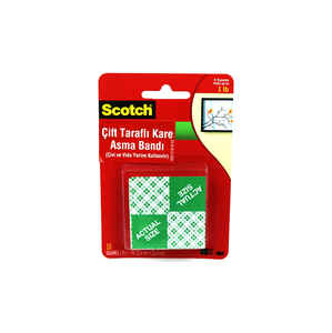 3M - 3M 111 SCOTCH ÇİFT TARAFLI KÖPÜK BANT KARE