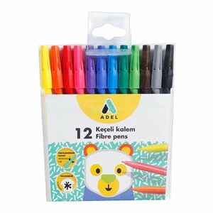 ADEL - ADEL 12 RENK KEÇELİ KALEM TAKIM 213001