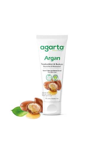 Agarta Doğal Yüz Ve El Besleyici Argan Yağlı Cilt Bakım Kremi 75 ml