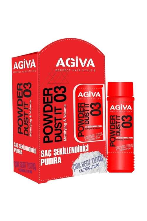 Agiva - Agiva Saç Şekillendirici Pudra Wax 03 Kırmızı Extra Güçlü Tutuş 20 GR