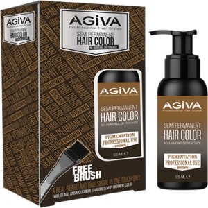 Agiva - Agiva Saç ve Sakal Boyası 125 ML Kahverengi