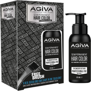 Agiva - Agiva Saç ve Sakal Boyası 125 ML Siyah