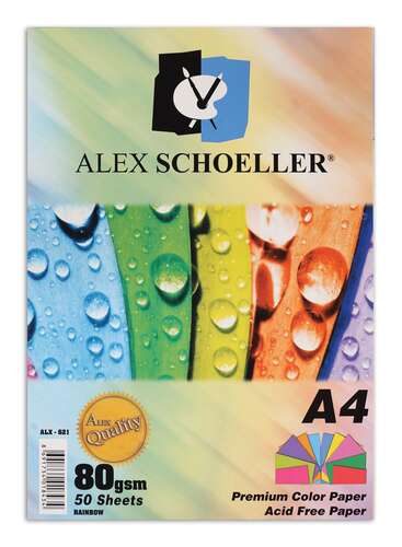 Alex A4 5 Renk 50 Li Fotokopi Kağıdı Alx-621
