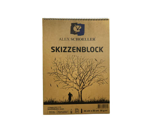 ALEX KRAFT ESKİZ BLOK 35x50 15 YP SPİRALLİ ALX1175