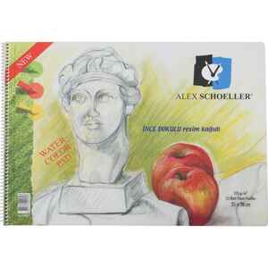 ALEX - Alex Schoeller 35X50 Resim Defteri 120 Gr.15 Yp.Alx-833