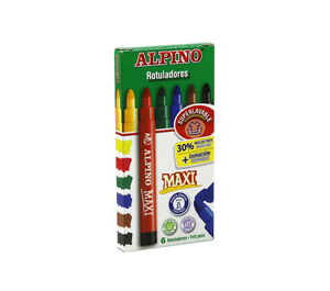 ALPINO - ALPINO 6 RENK MAXI KEÇELİ KALEM AR-05