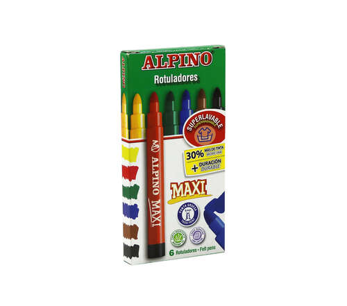 ALPINO 6 RENK MAXI KEÇELİ KALEM AR-05