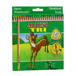 ALPINO - Alpıno Trı 24 Renk Uzun Kuru Boya Kalemi Al-129