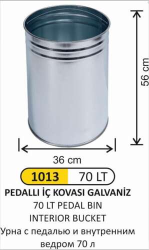 Arı Metal 1013 70 Lt Pedallı İç Kova