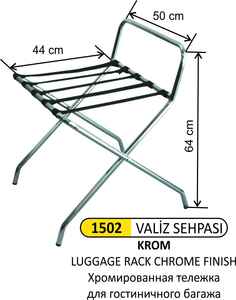 Arı Metal - Arı Metal 1502 Valiz Sehpası Kromajlı