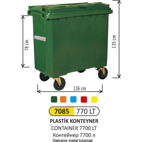 Arı Metal 7085 Konteyner 770 Litre