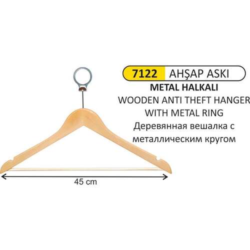 Arı Metal 7122 Askı Ahşap Metal Halkalı