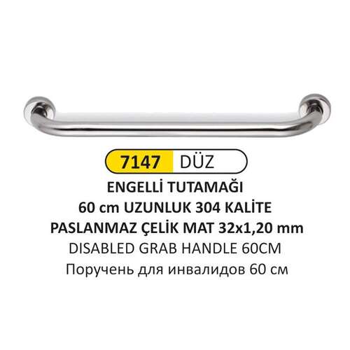 Arı Metal 7147 Engelli Tutunma Barı 60 Cm