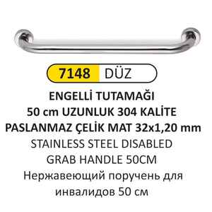 Arı Metal - Arı Metal 7148 Engelli Tutamağı 50 Cm Paslanmaz