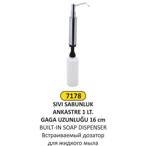 Arı Metal 7178 Ankastre Sıvı Sabunluk 1 Litre