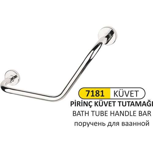 Arı Metal 7181 Küvet Tutamağı Pirinç