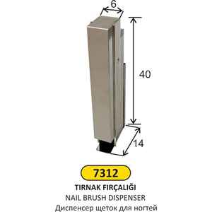 Arı Metal - Arı Metal 7312 Tırnak Fırça Dispenseri