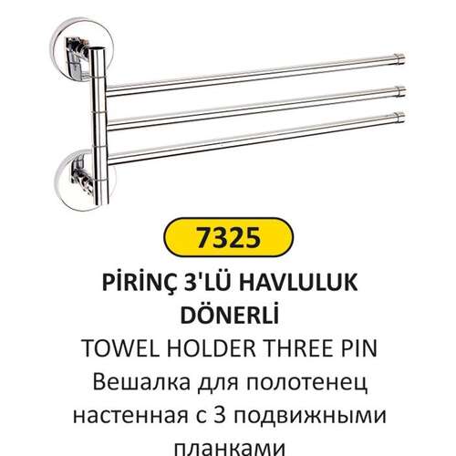 Arı Metal 7325 Havluluk 3 Lü Dönerli