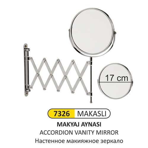 Arı Metal 7326 Makyaj Aynası Makaslı