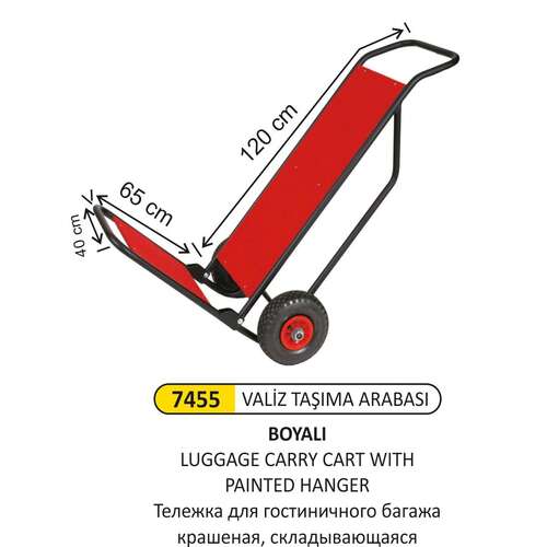 Arı Metal 7455 Valiz Taşıma Arabası Boyalı Katlanır