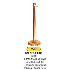 Arı Metal - Arı Metal 7518 Bariyer Kordonlu Pirinç