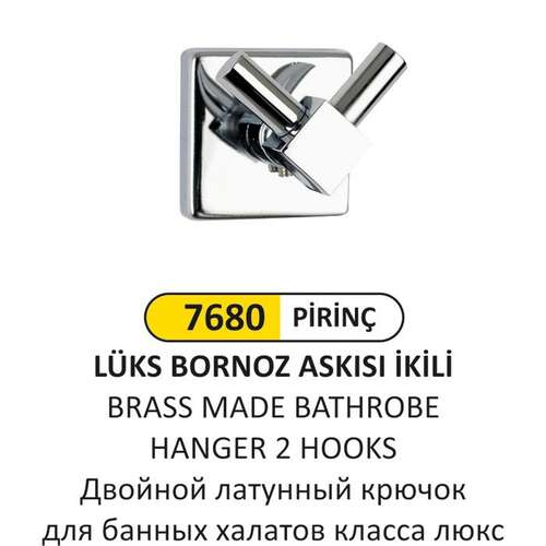 Arı Metal 7680 Lüks Prinç Bornoz Askısı 2 Li