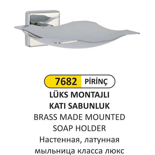 Arı Metal 7682 Lüks Montajlı Katı Sabunluk Prinç