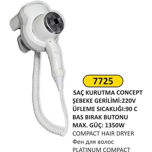 Arı Metal 7725 Saç Kurutma Makinesi Platinium Compact