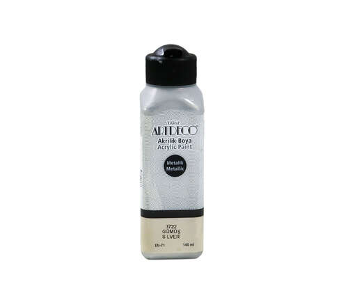 ARTDECO AKRİLİK BOYA 140 ML MET GÜMÜŞ 070L-3722