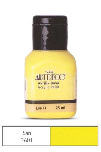 Artdeco Akrilik Boya Sarı 25 Ml 070A-3601