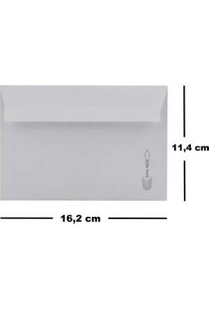 ASİL MEKTUP ZARFI 11,4x16,2 BUKLET 500 LÜ 110 Gr.AS-4007