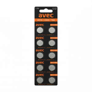 AVEC - AVEC AG-13/LR44 ALKALİN PİL 10LU BLS.