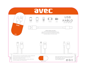 AVEC AV-187 Micro USB Kablo - Thumbnail (2)