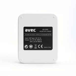 AVEC - AVEC AV-CH01 USB HIZLI PİL ŞARJ CİHAZI 4LÜ (1)