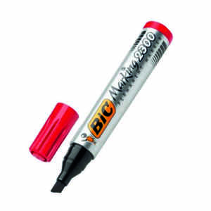 BIC - Bic 2300 Kırmızı Permanent Kalem Kesik Uç