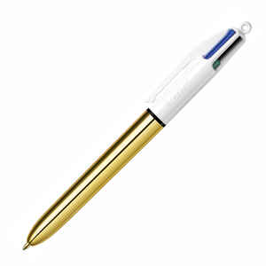 BIC - BİC 4 RENK FONKSİYONLU ALTIN GÖVDE TÜKENMEZ KALEM 982878