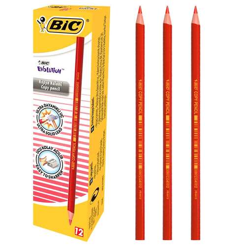 BİC EVOLUTION KIRMIZI KOPYA KALEMİ 12 Lİ 921369