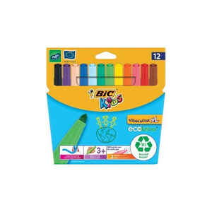 BIC - BİC VISACOLOR 12 Lİ XL EKO JUMBO KEÇELİ KALEM 8922233
