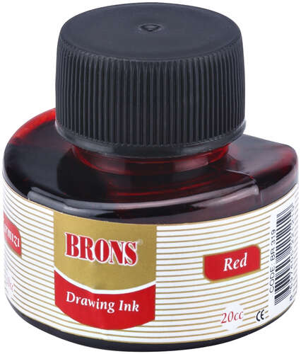 BRONS ÇİNİ MÜREKKEBİ KIRMIZI 20 CC BR-319