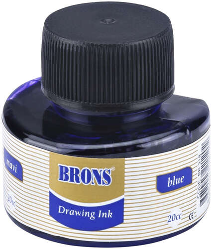 BRONS ÇİNİ MÜREKKEBİ MAVİ 20 CC BR-318