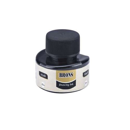 BRONS ÇİNİ MÜREKKEBİ SİYAH 20 CC BR-317