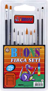 BRONS - BRONS FIRÇA SETİ 10 LU BR-248