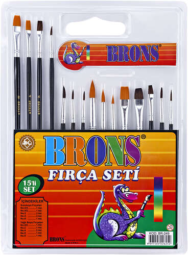 BRONS FIRÇA SETİ 15 Lİ BR-249