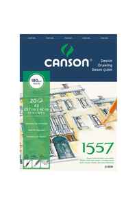 CANSON - Canson 1557 A4 20 Yp Resim Blok 180 Gr Spr 18020A4