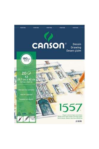 Canson 1557 A4 20 Yp Resim Blok 180 Gr Spr 18020A4