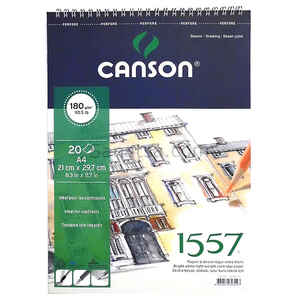 CANSON - CANSON 1557 A4 20 YP RESİM BLOK 180 GR SPR 18020A4