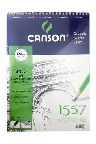 Canson 1557 A4 40 Yp Resim Ve Çizim Blok 12040A4