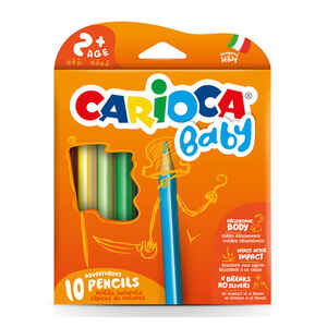 CARIOCA - Carıoca 10 Renk Baby Kuru Boya 42819