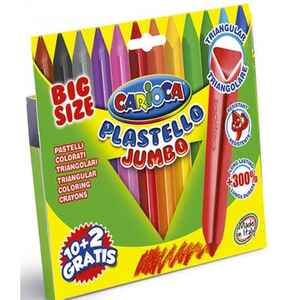 CARIOCA - CARIOCA 12 RENK JUMBO ÜÇGEN PASTEL BOYA 42671