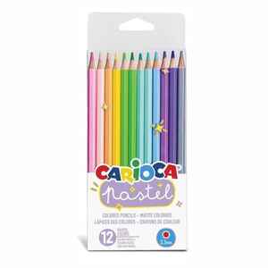 CARIOCA - Carıoca 12 Renk Kuru Boya Pastel Renk 43034